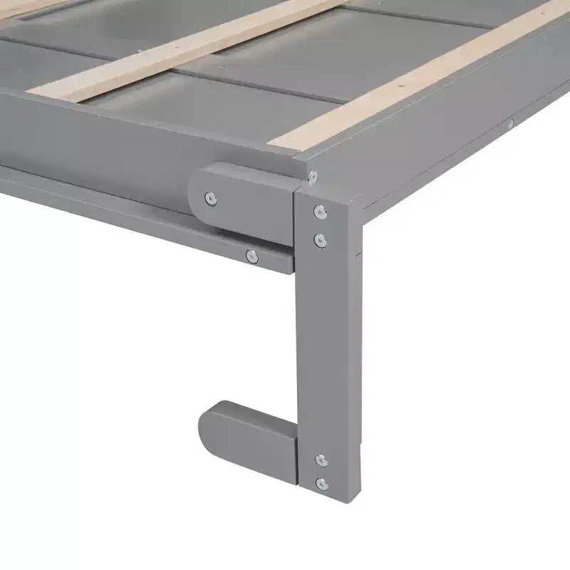 Schrankbett mit Ablagefächern und LED-Leuchten, klappbares Wandschrankbett für das Gästezimmer