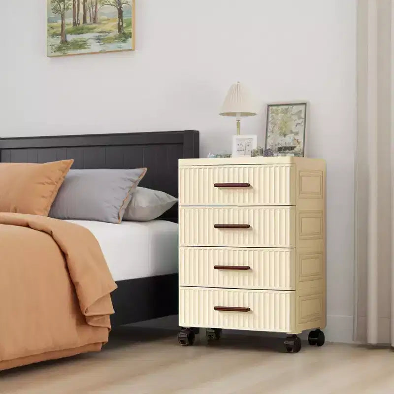 Meuble de rangement multifonctionnel - Organisateur mobile à tiroirs pour chambre et salon