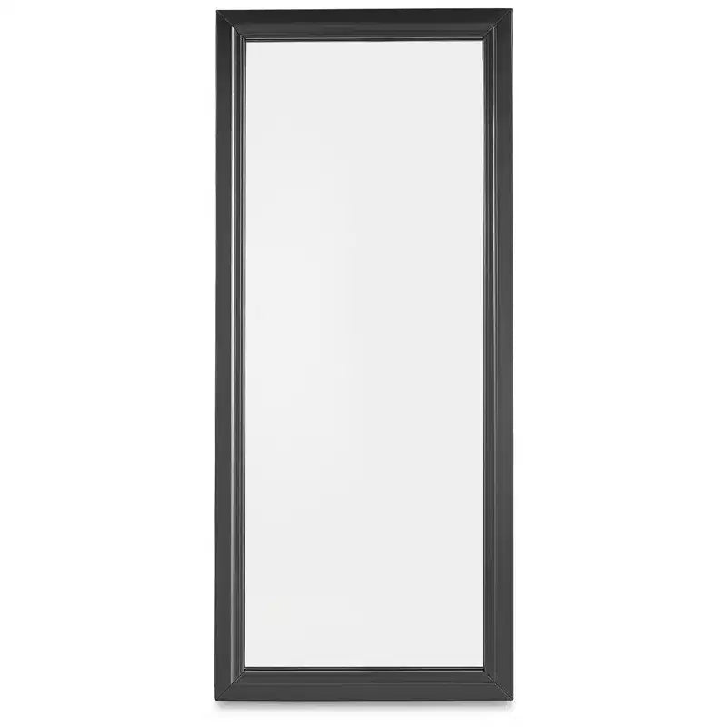 Espejo de pie con almacenamiento - 3 estantes, luz LED con control táctil
