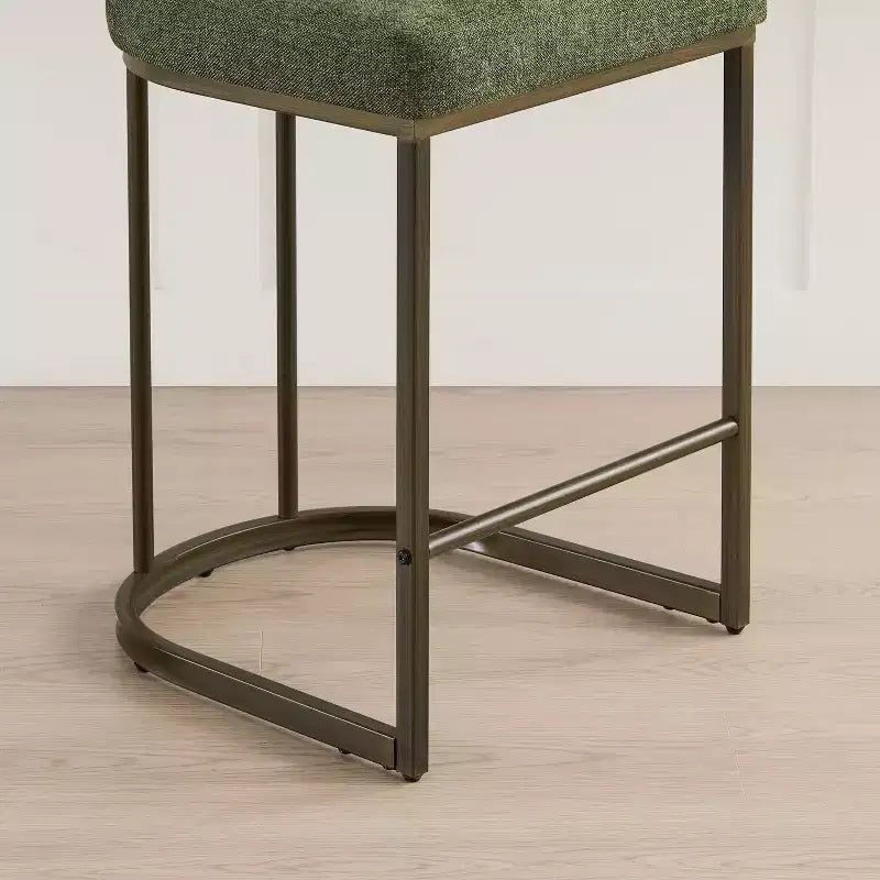 Tabouret de bar de 26 de haut avec base en laiton
