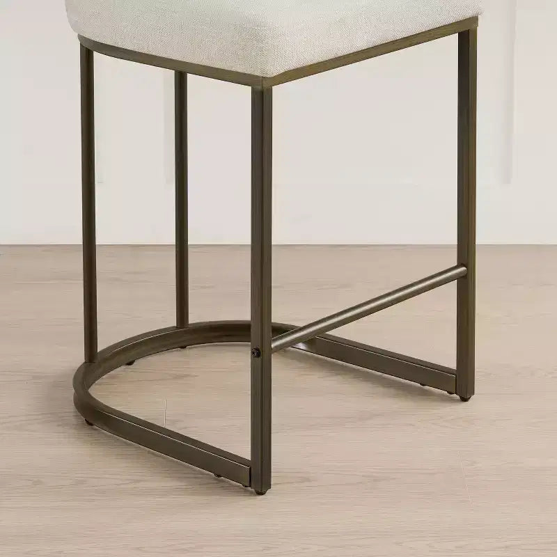 Tabouret de bar de 26 de haut avec base en laiton