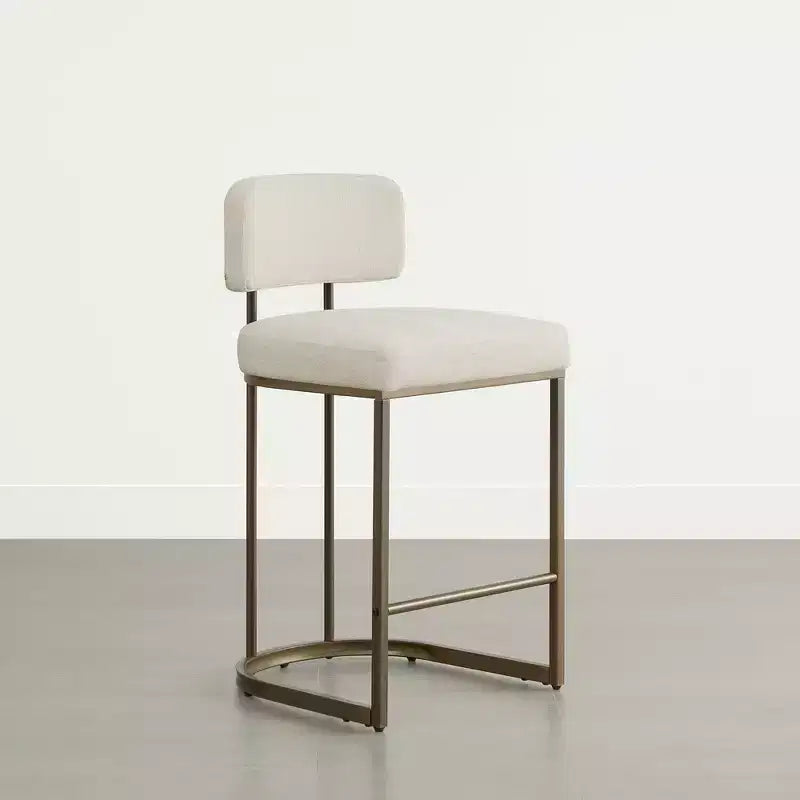 Tabouret de bar de 26 de haut avec base en laiton