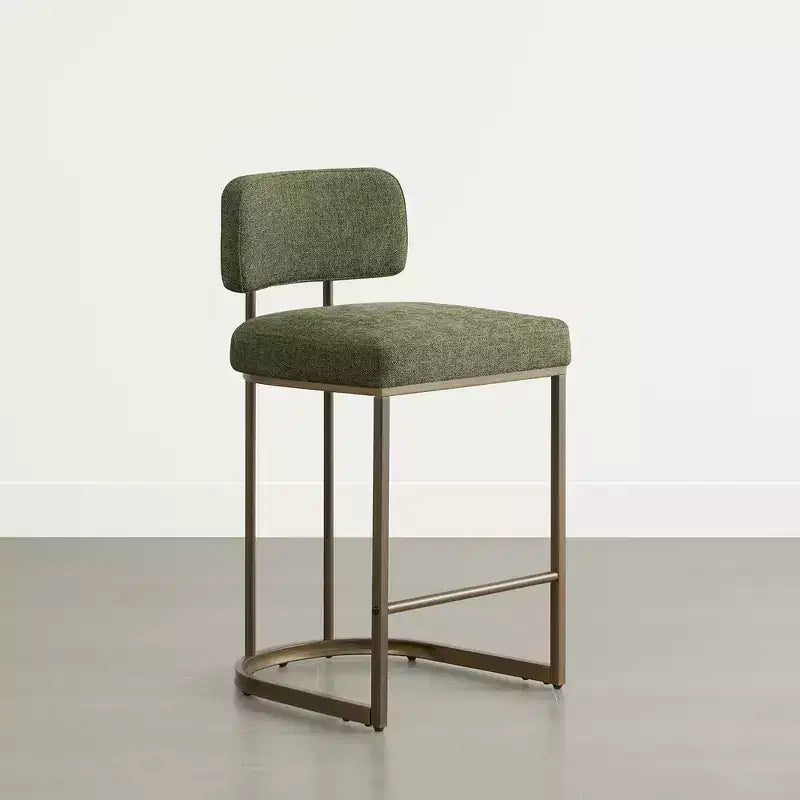 Tabouret de bar de 26 de haut avec base en laiton