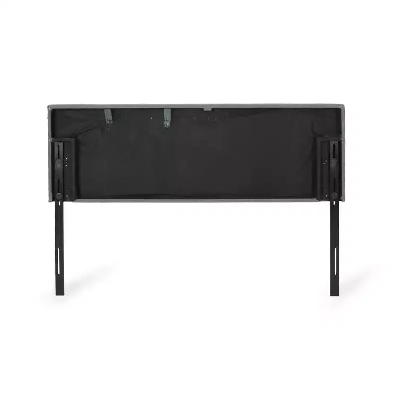 Tête de lit contemporaine en tissu rembourré pour lit king ou California king
