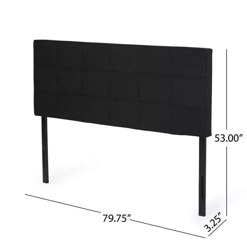 Tête de lit contemporaine en tissu rembourré pour lit king ou California king