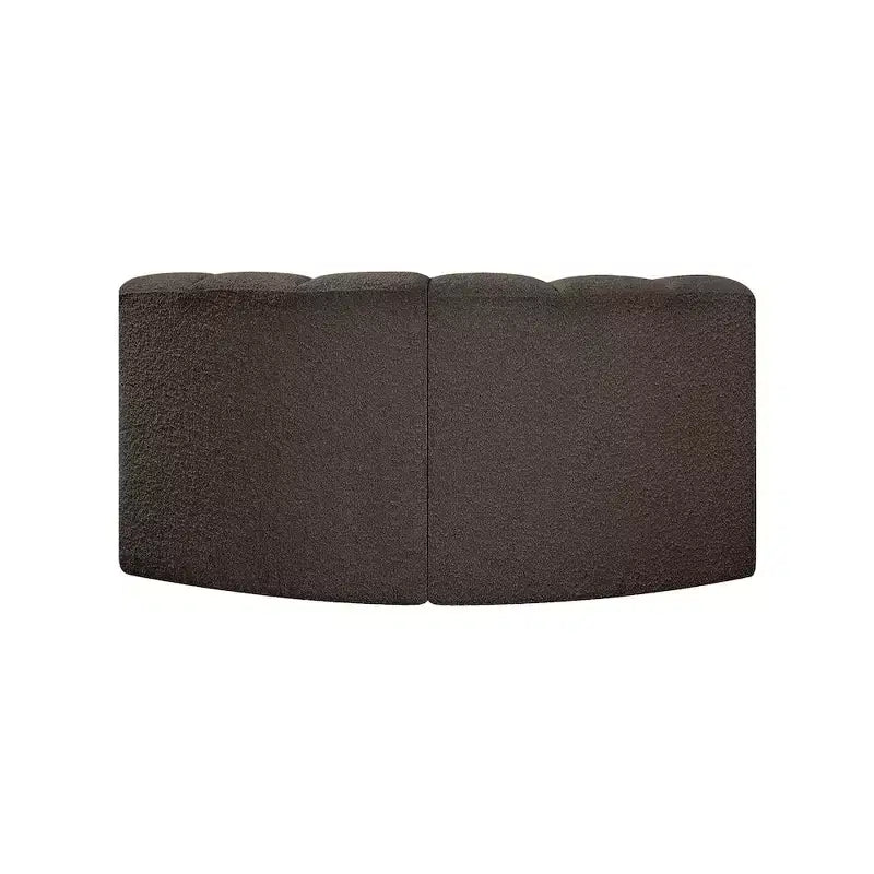 Sofá modular de tela bouclé