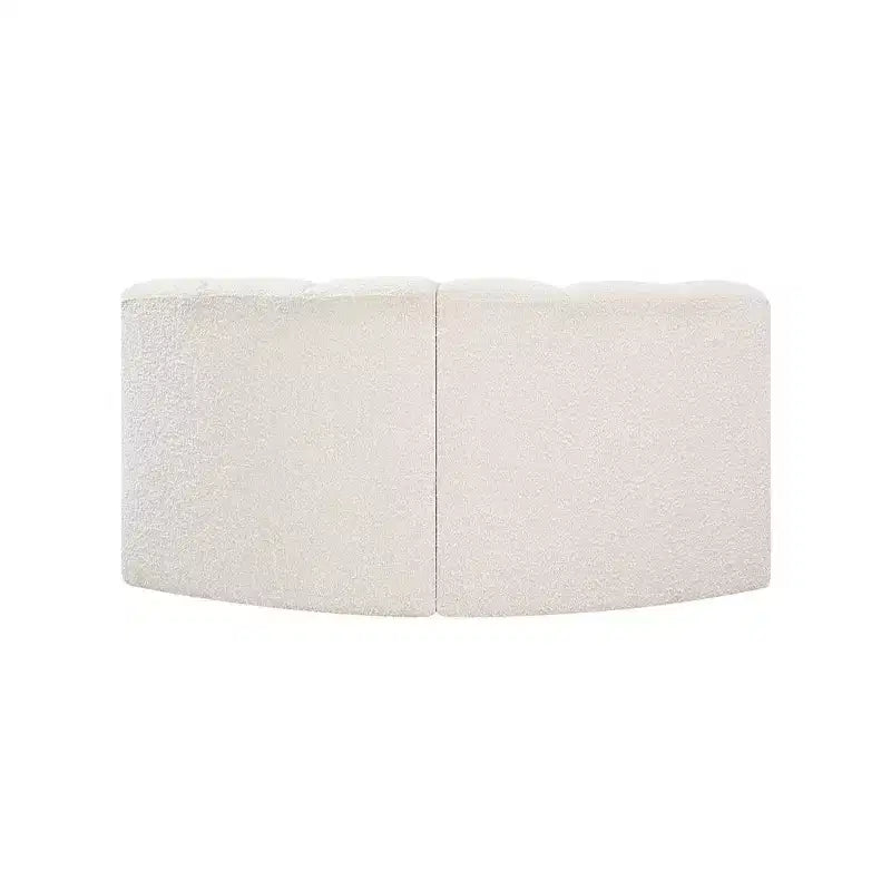 Sofá modular de tela bouclé