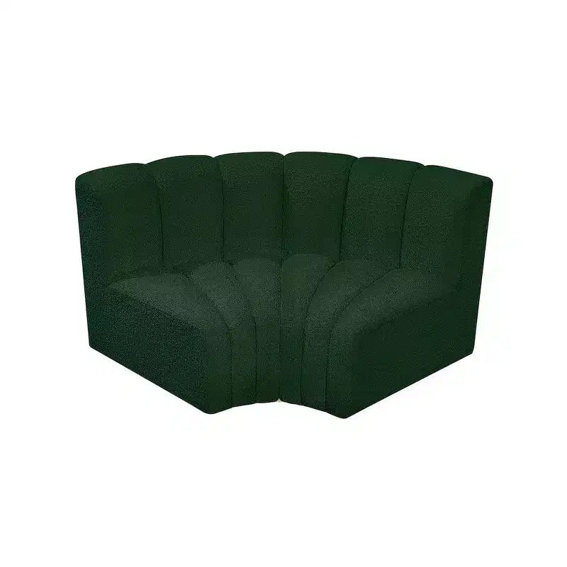 Sofá modular de tela bouclé