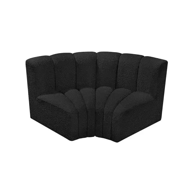 Sofá modular de tela bouclé