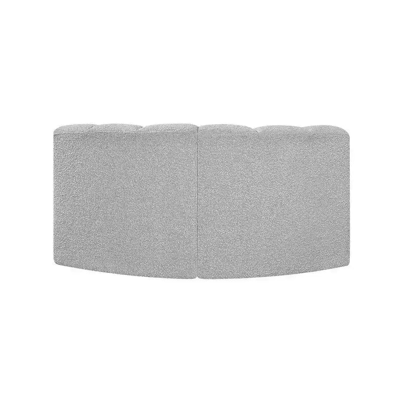 Sofá modular de tela bouclé
