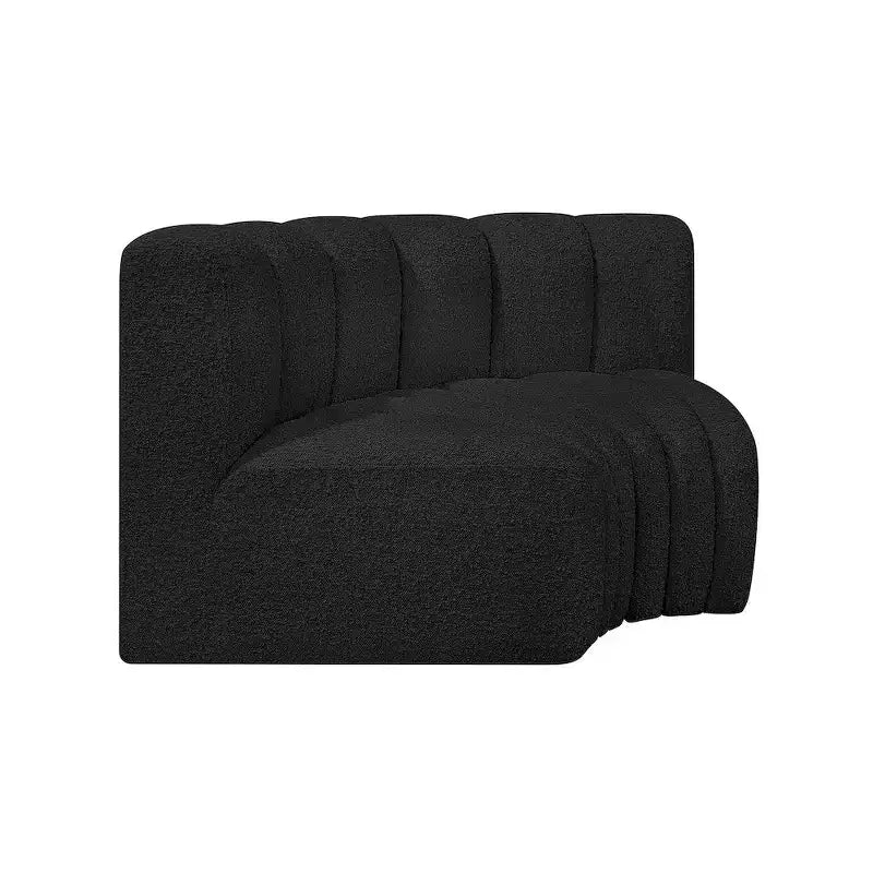 Sofá modular de tela bouclé