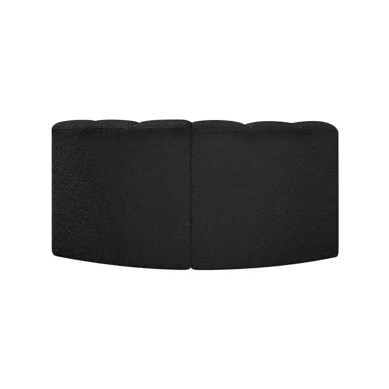 Sofá modular de tela bouclé