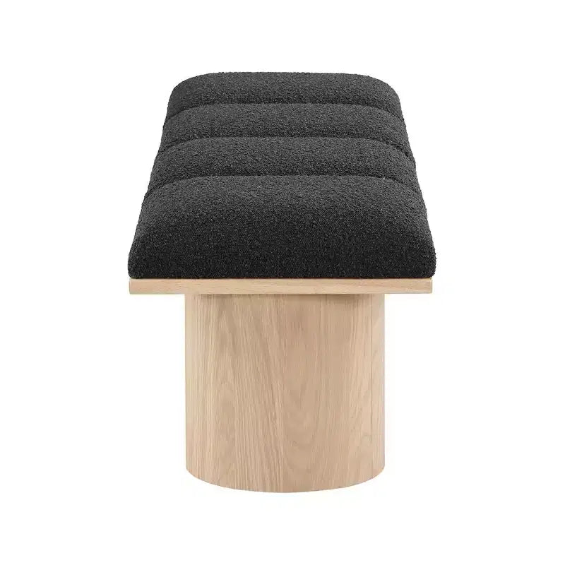 Banc en tissu bouclé