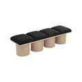 Banc en tissu bouclé