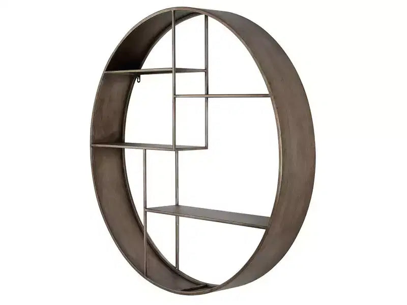 Étagère murale ronde en fer de 36 pouces de diamètre