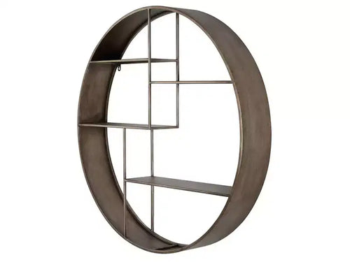 Étagère murale ronde en fer de 36 pouces de diamètre