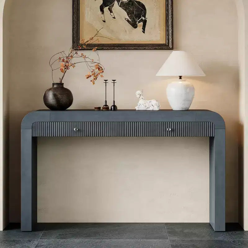 Console d’entrée de 54 avec tiroir cannelé et coins arrondis