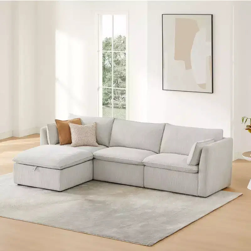 Canapé modulable d’angle pour salon