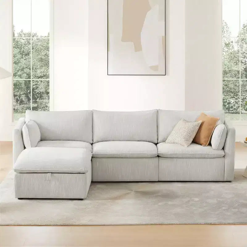 Canapé modulable d’angle pour salon