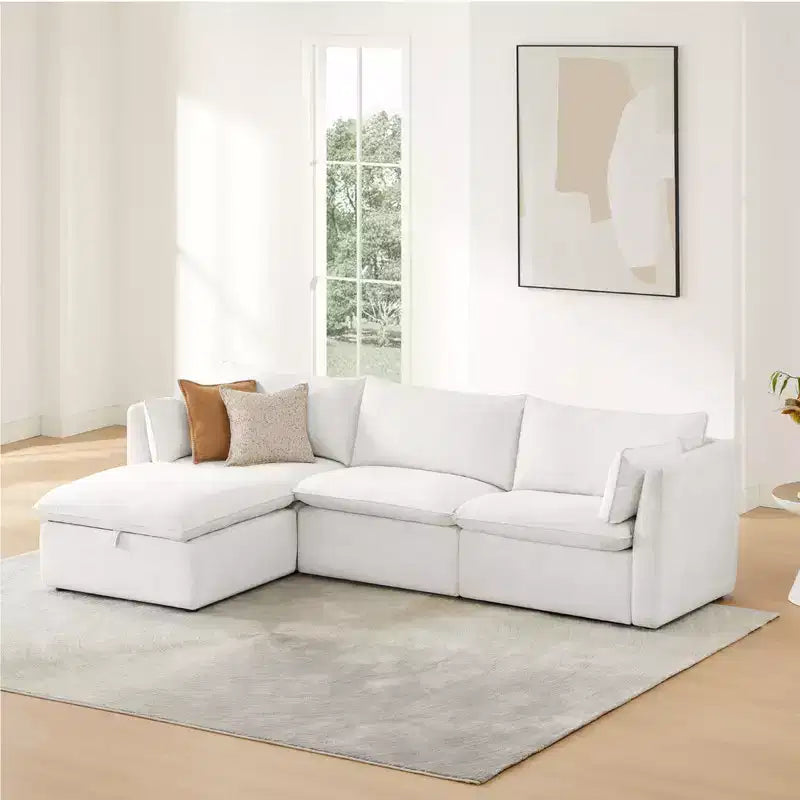 Canapé modulable d’angle pour salon
