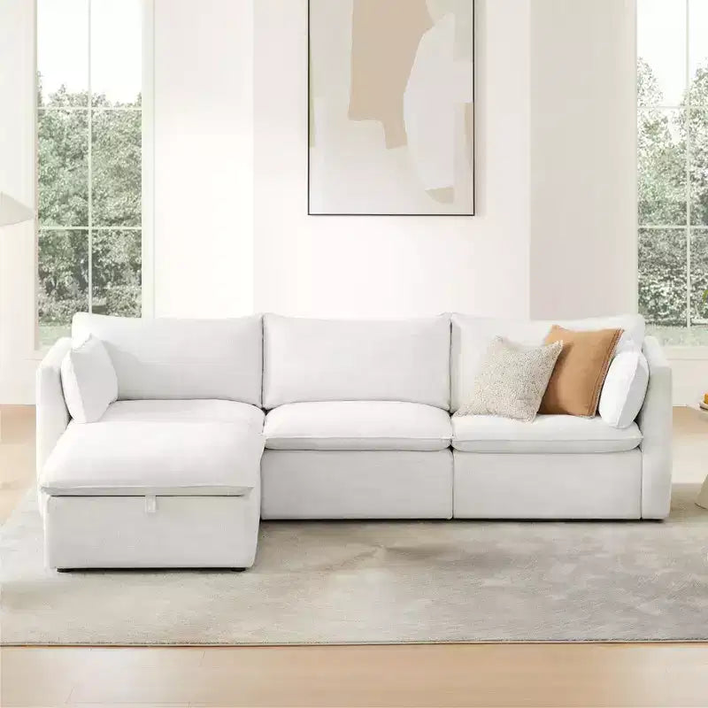 Canapé modulable d’angle pour salon