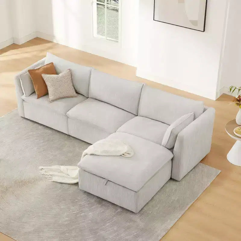 Canapé modulable d’angle pour salon
