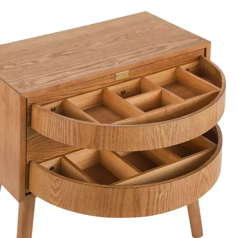 Table de chevet en rotin avec compartiment rotatif, table d’appoint pour canapé, table décorative, table de chevet