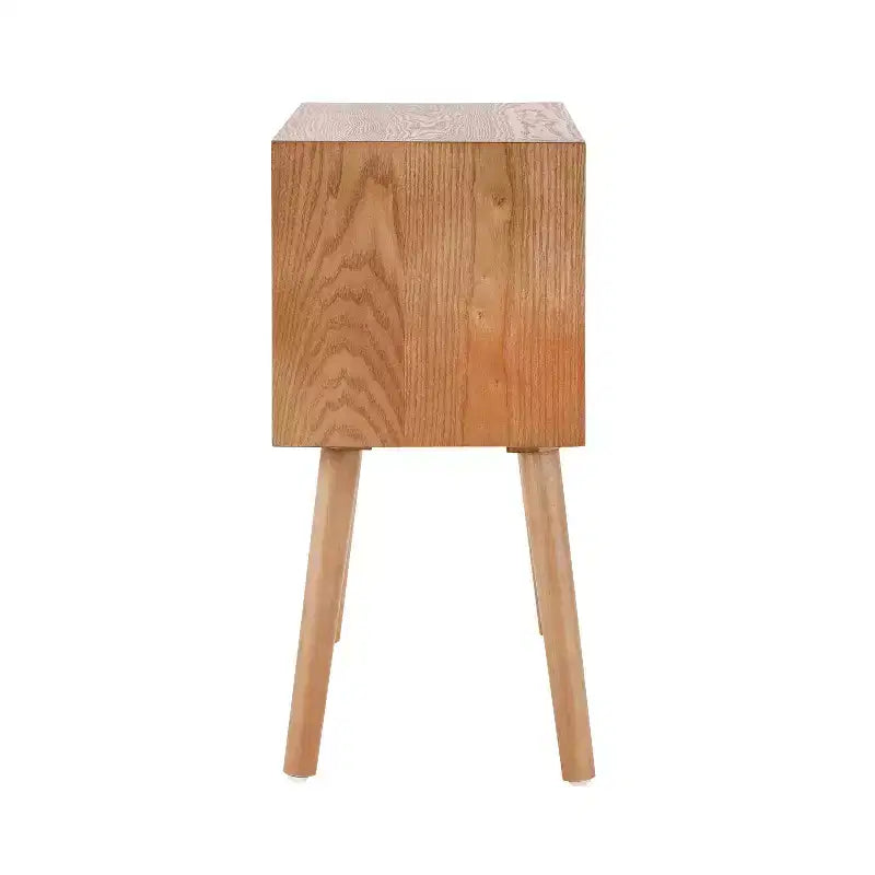 Table de chevet en rotin avec compartiment rotatif, table d’appoint pour canapé, table décorative, table de chevet
