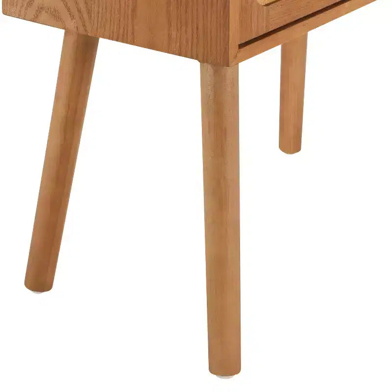 Table de chevet en rotin avec compartiment rotatif, table d’appoint pour canapé, table décorative, table de chevet
