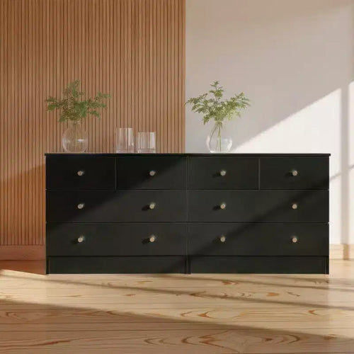 Commode à 4 tiroirs en panneaux de particules, largeur de 25.98in.