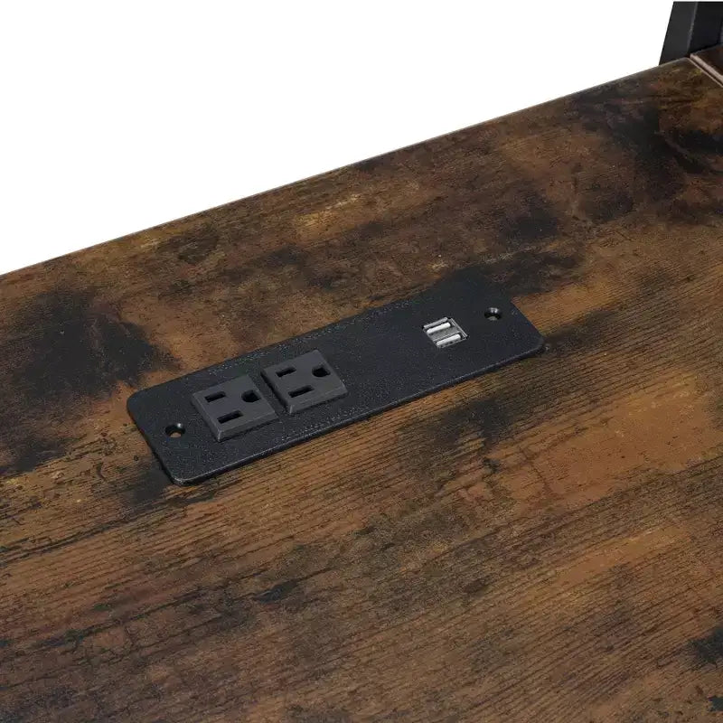 Cama alta metálica individual con estación de trabajo integrada y LED, estructura resistente para cama alta con múltiples espacios de almacenamiento