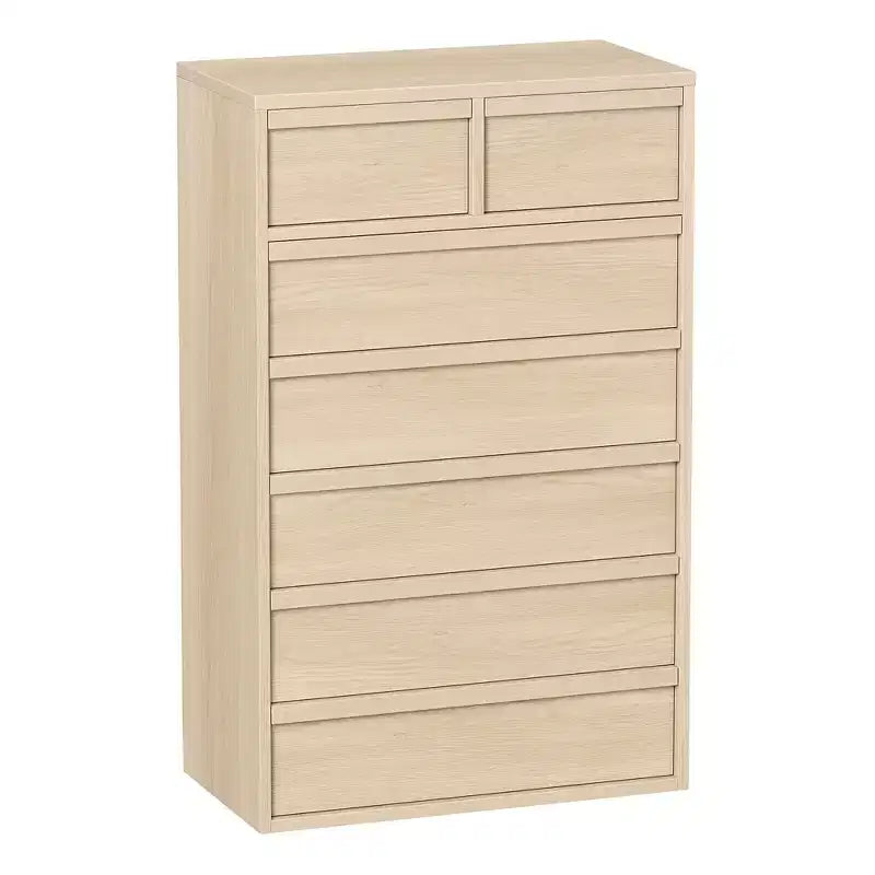 Commode haute à 5 tiroirs avec grand espace de rangement, meuble de rangement moderne à tiroirs, meuble organisateur pour chambre ou entrée