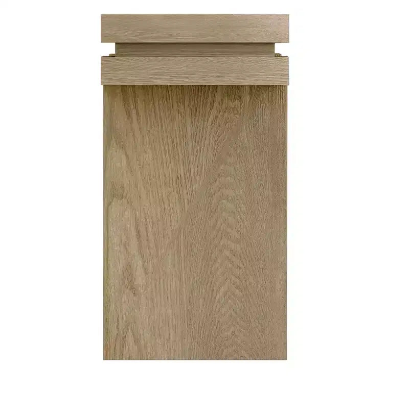Console rectangulaire avec piètement minimaliste en bois pour entrée ou salon, petits espaces, chêne naturel