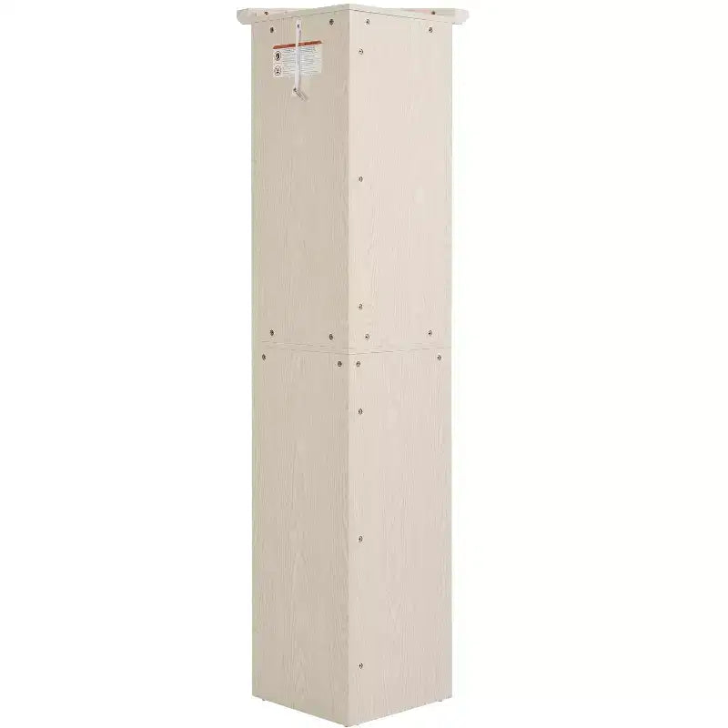 Garde-manger d’angle de cuisine à 4 niveaux de 72 avec 8 portes, grande armoire de rangement, bibliothèque de style champêtre pour salle de bains et salon