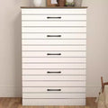 Galano Uf Elis 5 Drawer Chest (Interlock) - Ivory