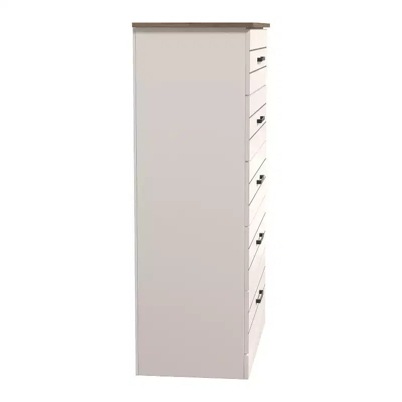 Commode à 5 tiroirs (verrouillage imbriqué) - ivoire