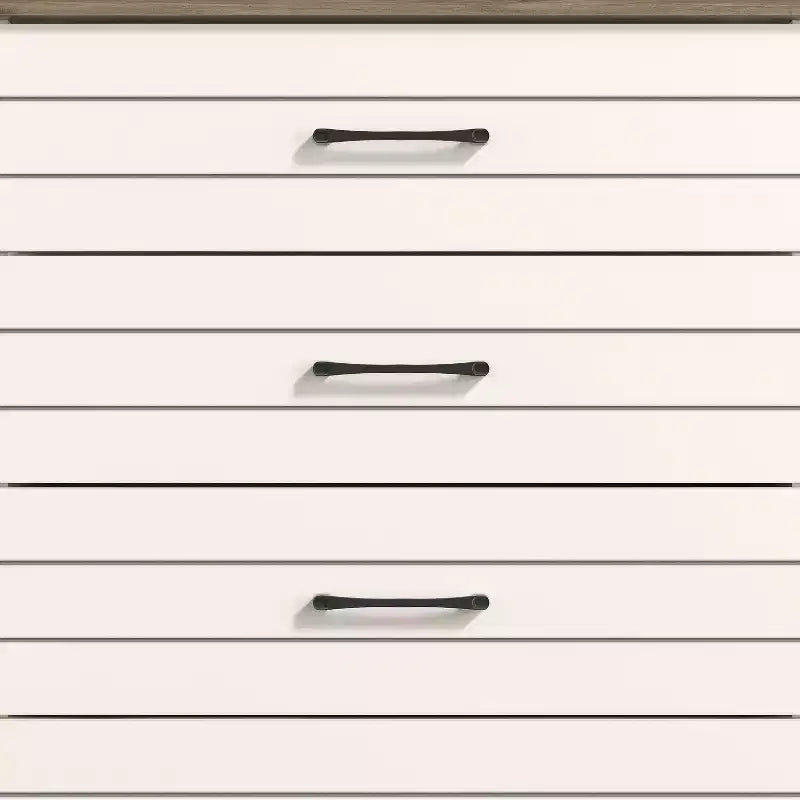 Commode à 5 tiroirs (verrouillage imbriqué) - ivoire