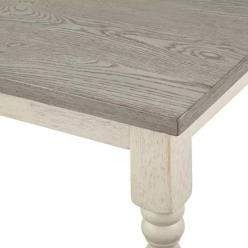 Table de hauteur comptoir grise/blanche : style moderne du milieu du siècle, haute, pour 2 personnes