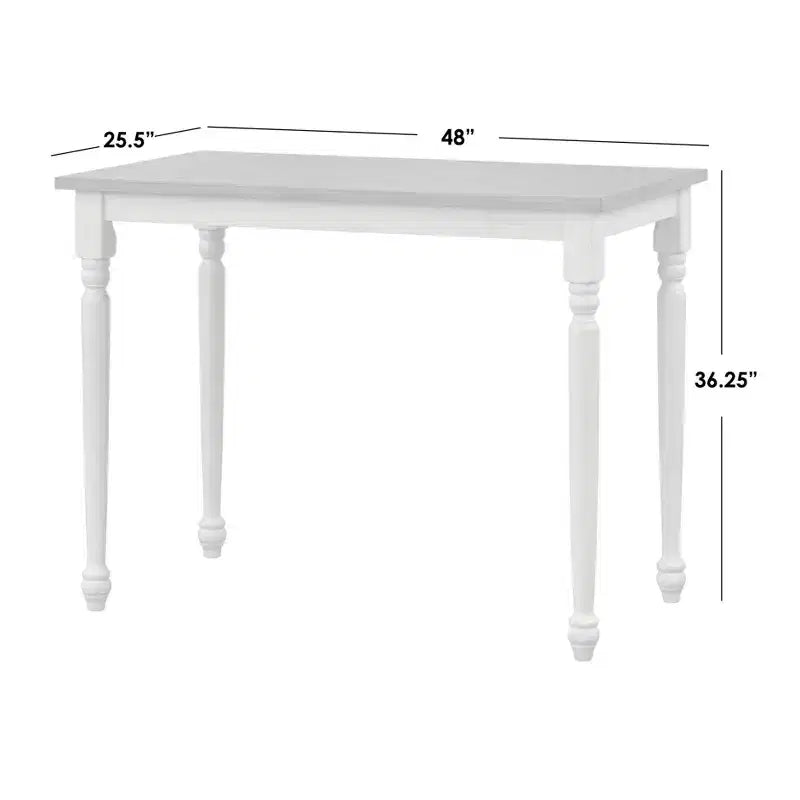Table de hauteur comptoir grise/blanche : style moderne du milieu du siècle, haute, pour 2 personnes